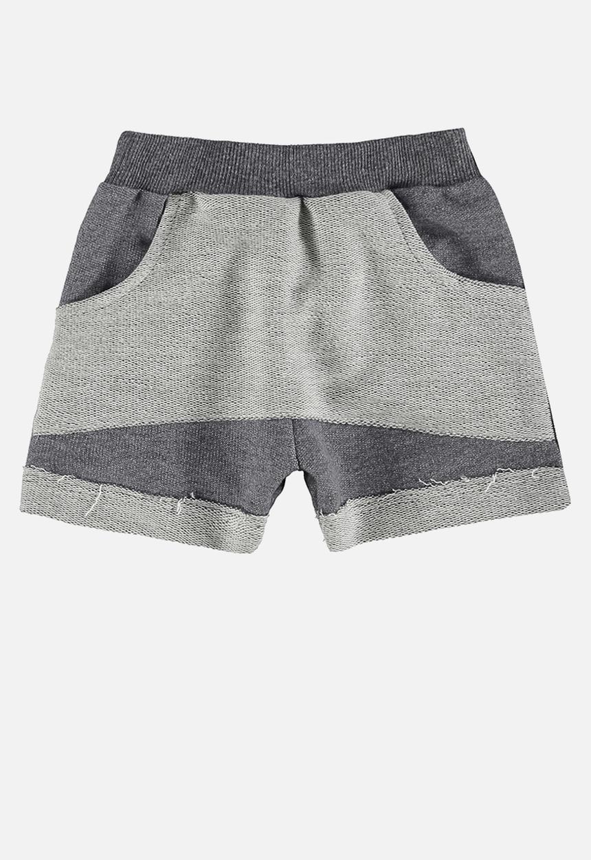 Quimby - T-shirt and sweat bermuda - white