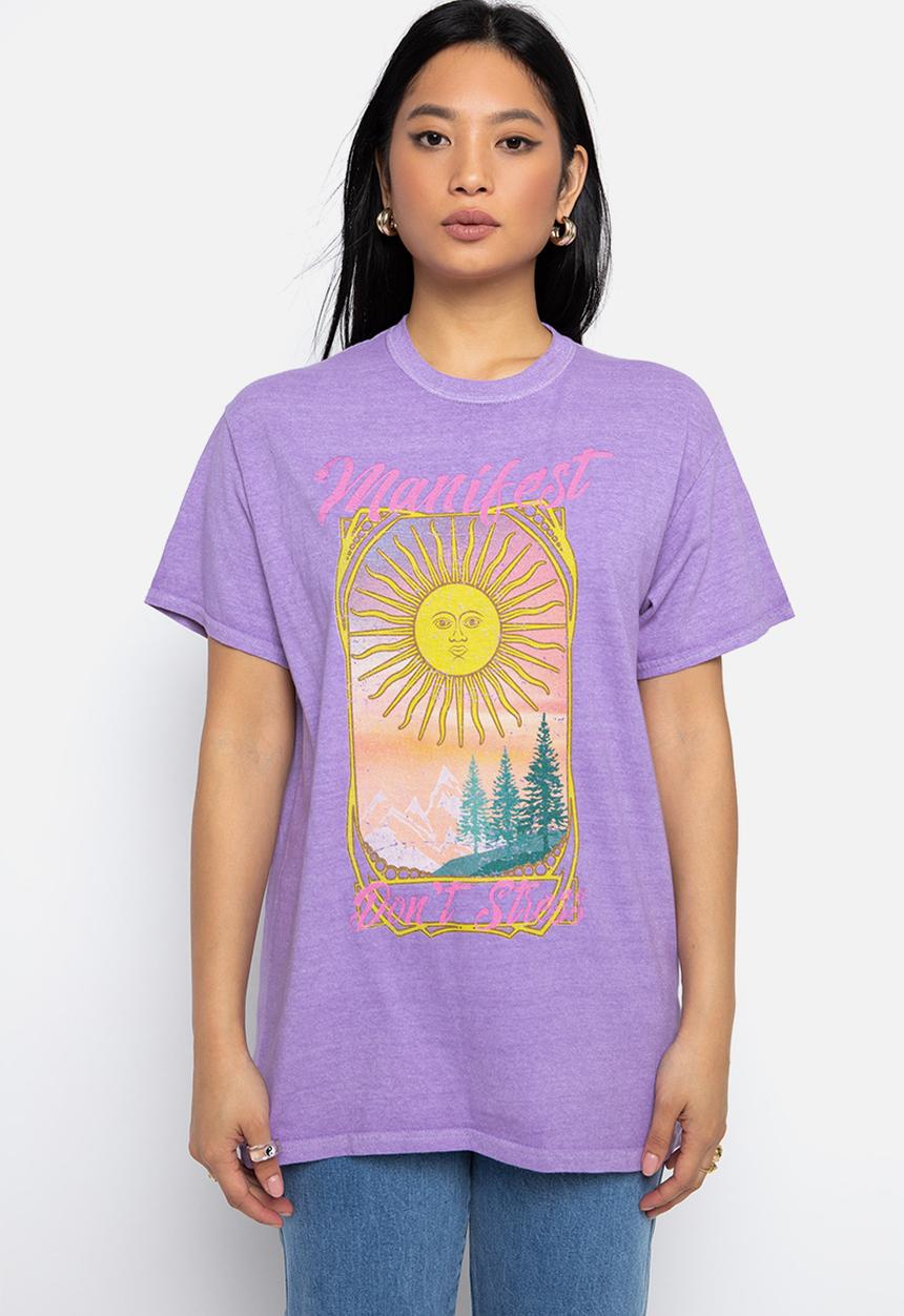 Daisy Street - Manifest tee - lavender
