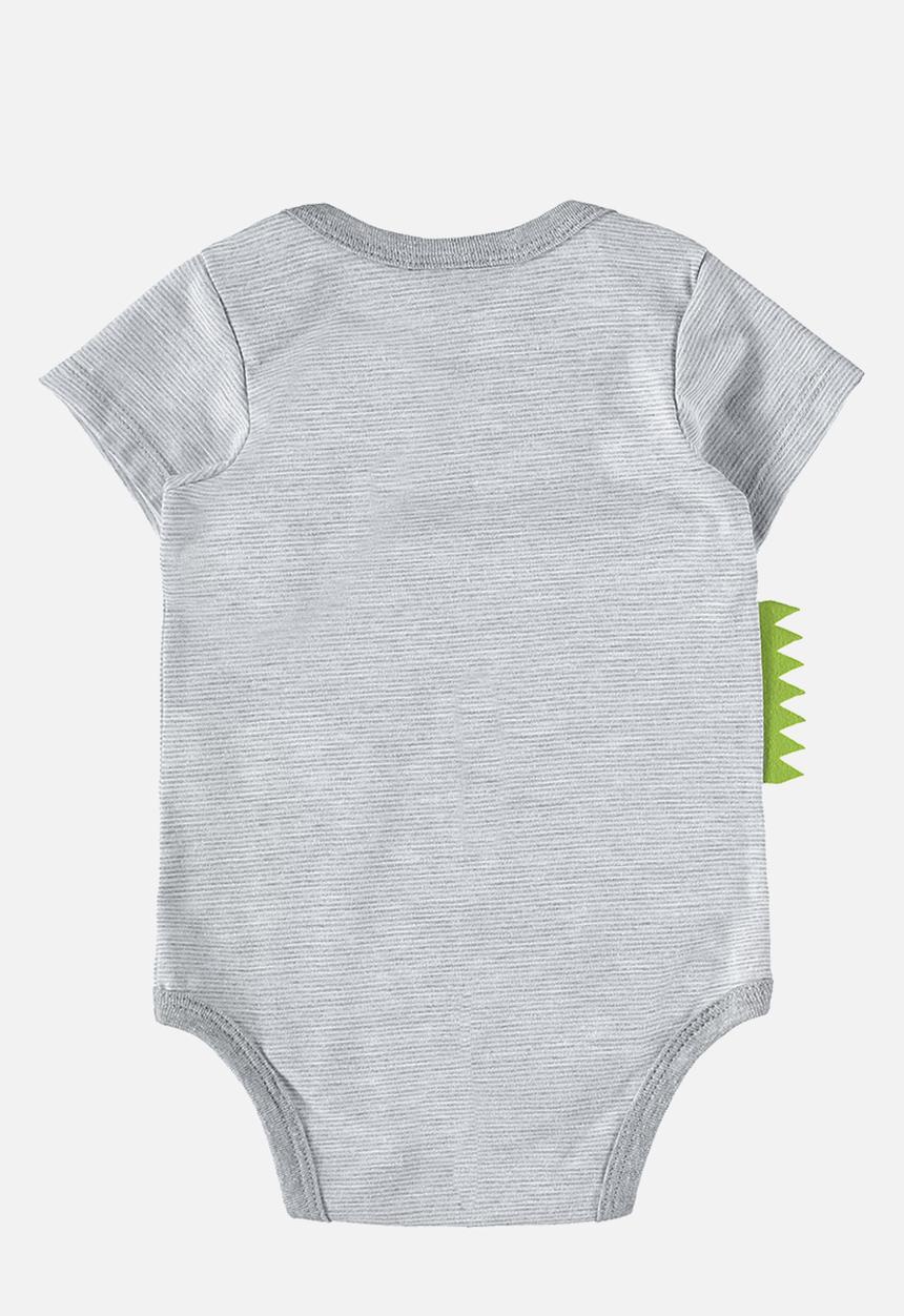 Quimby - Bodysuit, shorts and bib set - grey