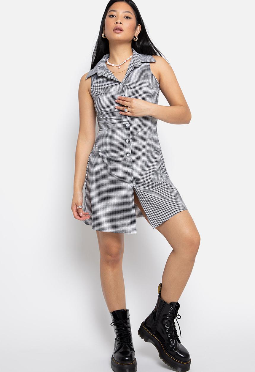 Daisy Street - Sleeveless shirt dress - gingham