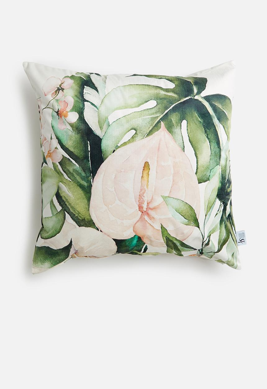 Sixth Floor - Lillypop velvet cushion cover - multi