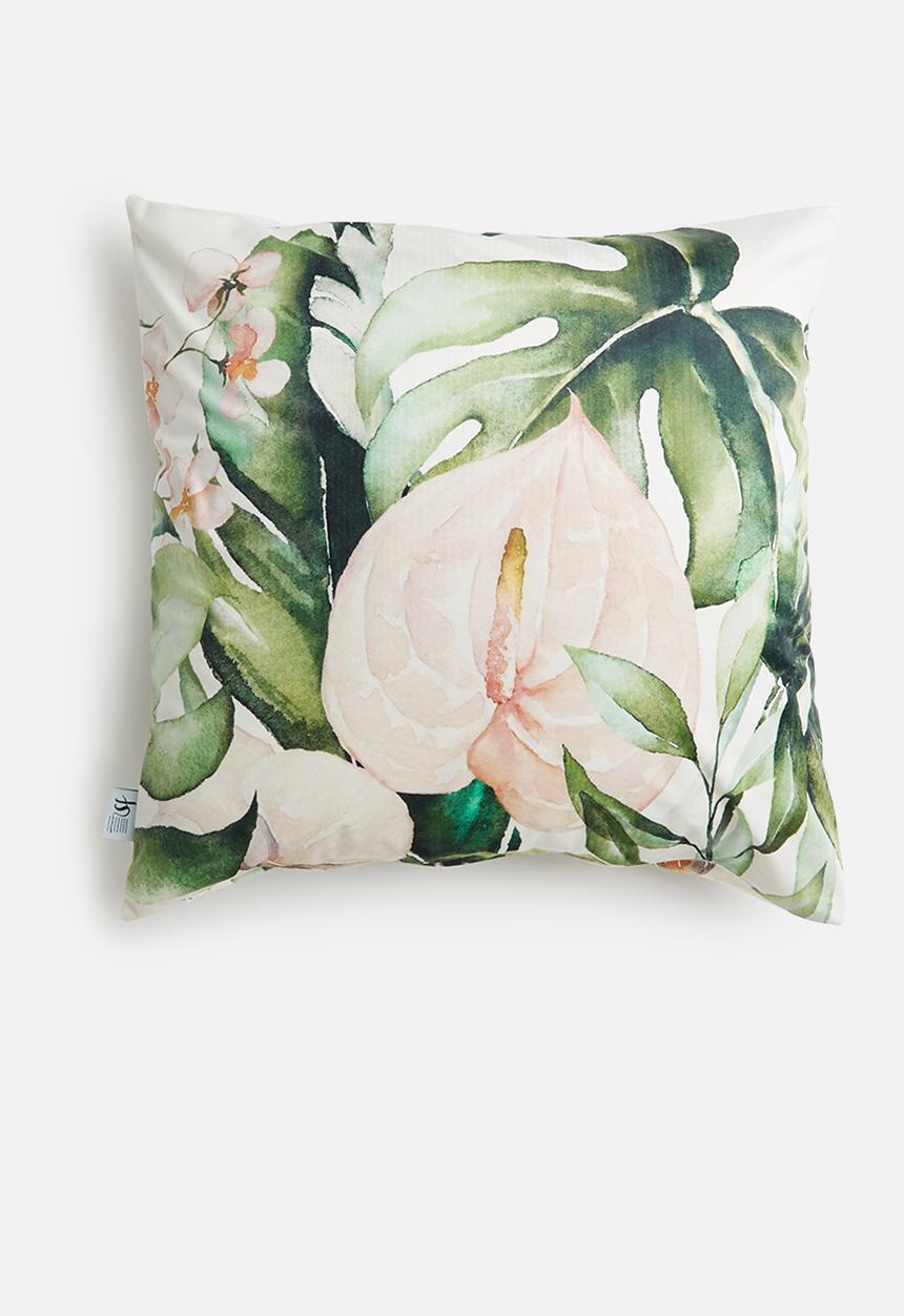 Sixth Floor - Lillypop velvet cushion cover - multi