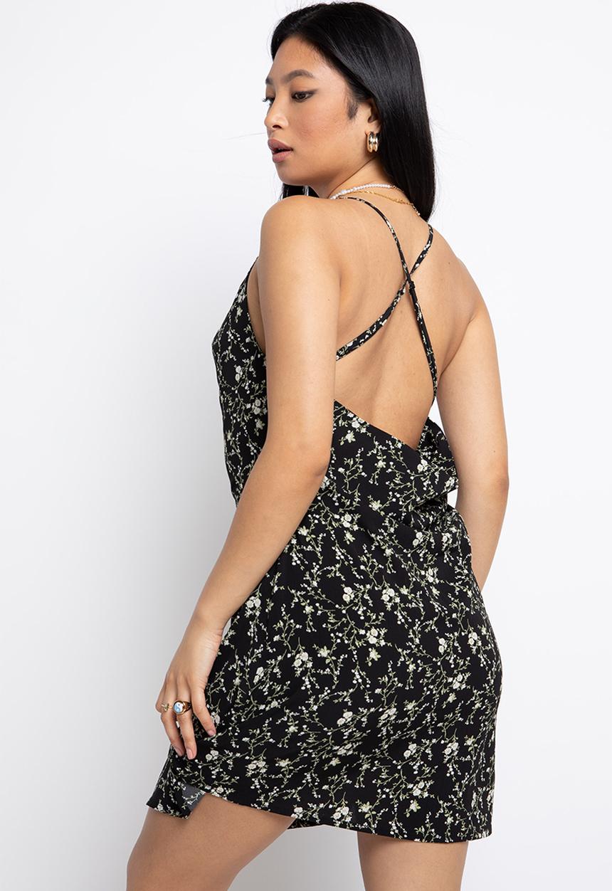 Daisy Street - Minah dress - black floral