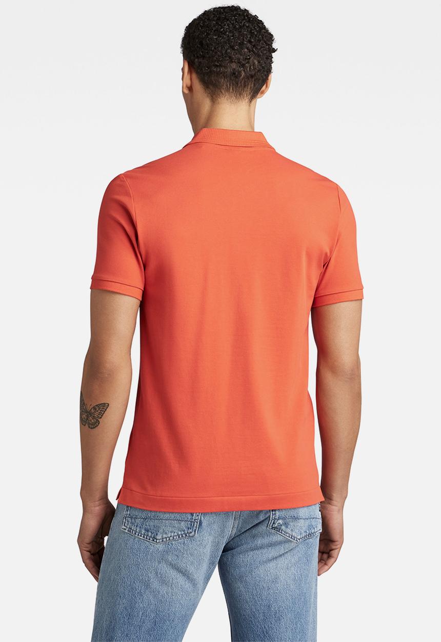 G-STAR - Dunda slim polo short sleeve - paprika