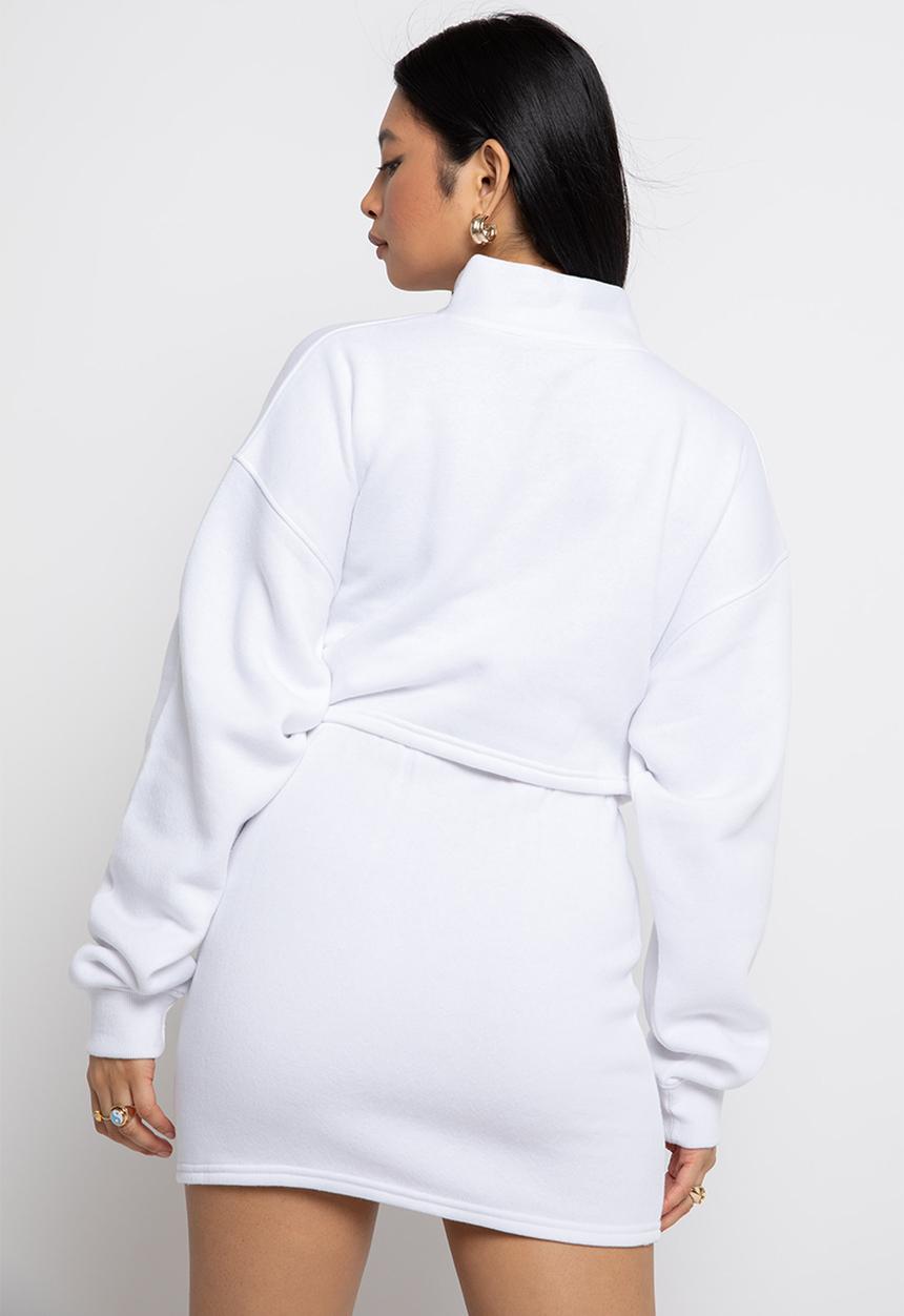 Daisy Street - Crop sweat - white