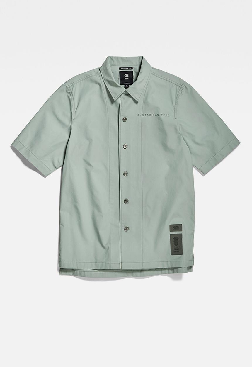 G-STAR - Hawaii commando shirt short sleeve - iceberg green