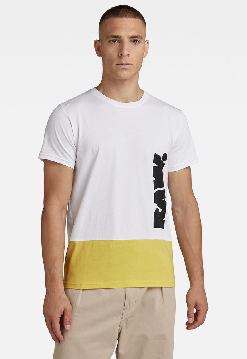 G-STAR - Color block raw- white