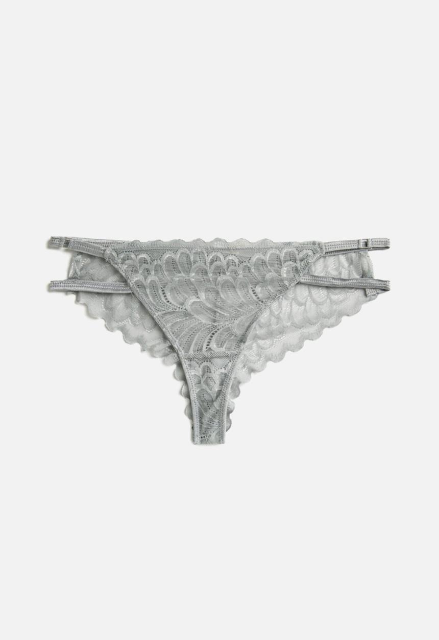 Koton - Lace brazilian brief - grey