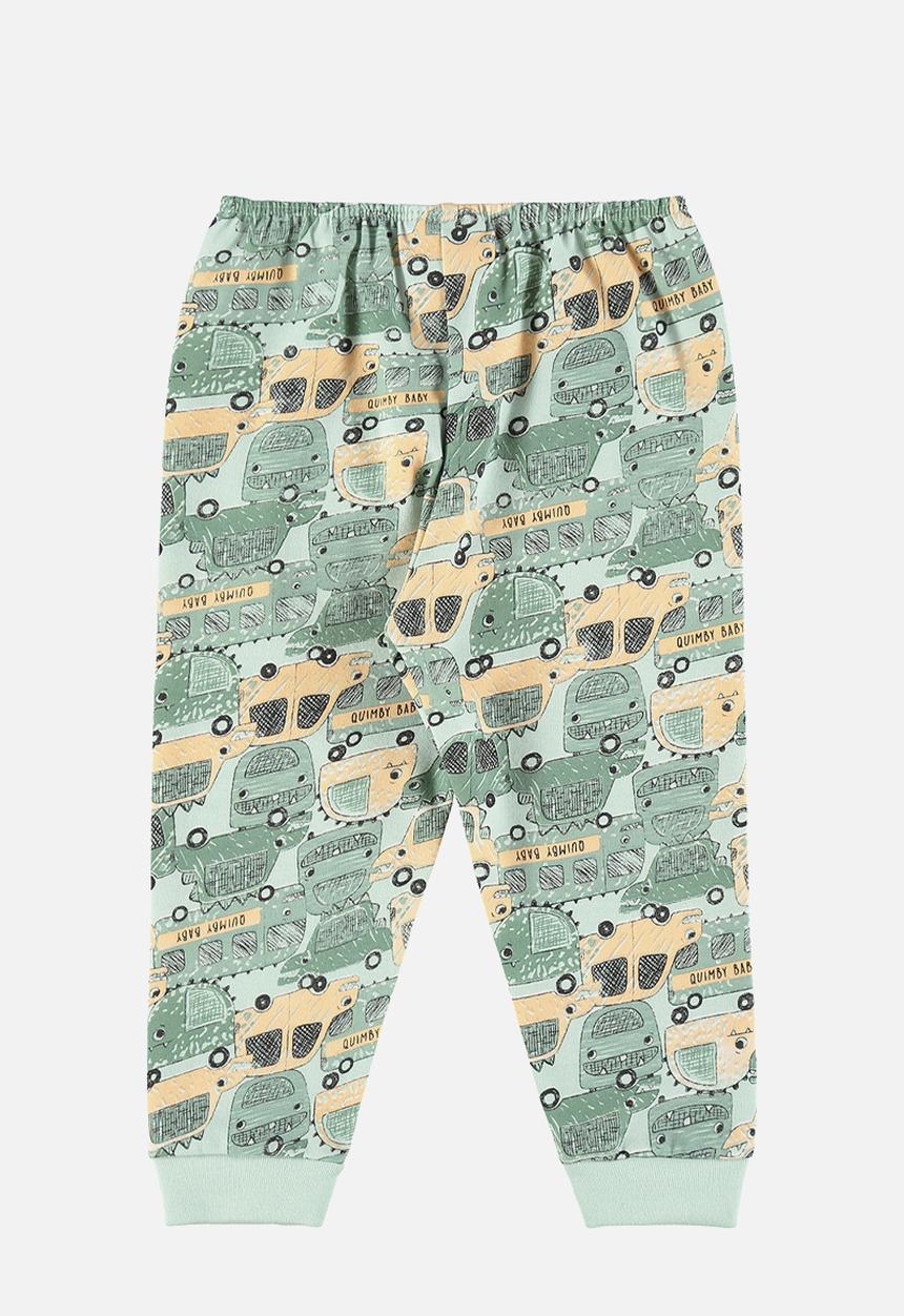 Quimby - Soft jersey cotton pants - green