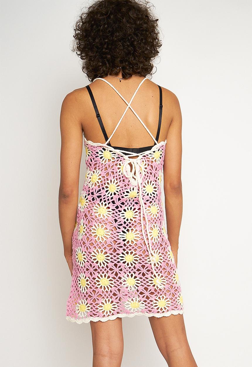 Daisy Street - Crochet dress - pink