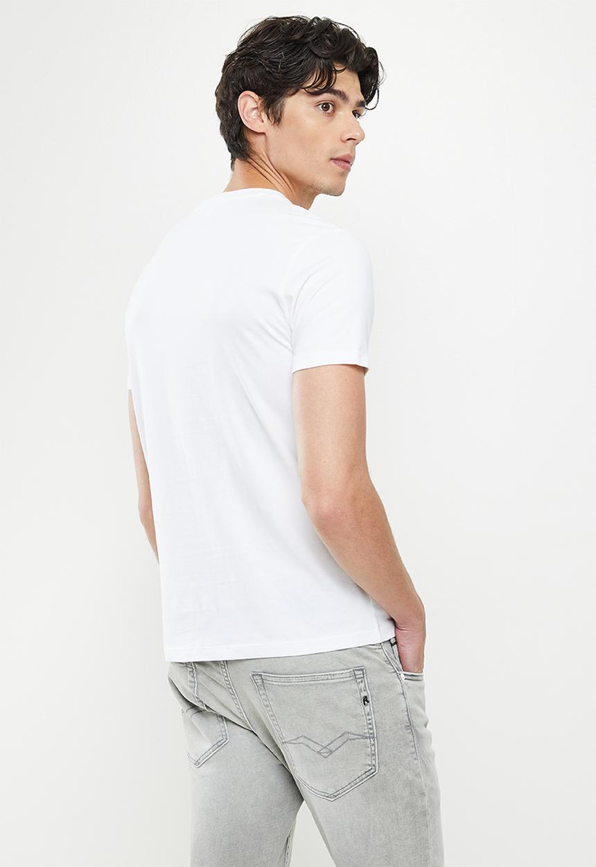 Replay - Replay big crown logo tee - white