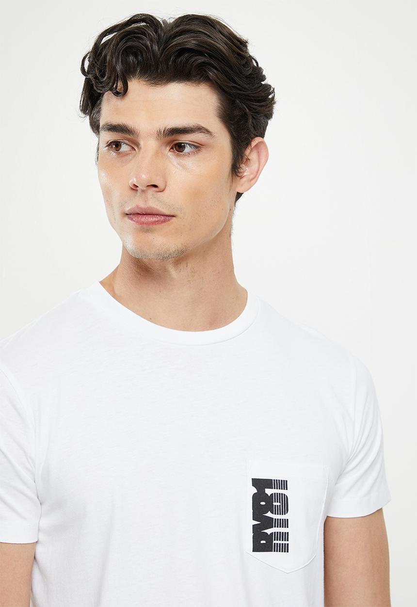 Replay - Replay backprint logo tee - white