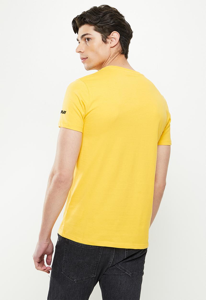Replay - Replay crown print tee - yellow