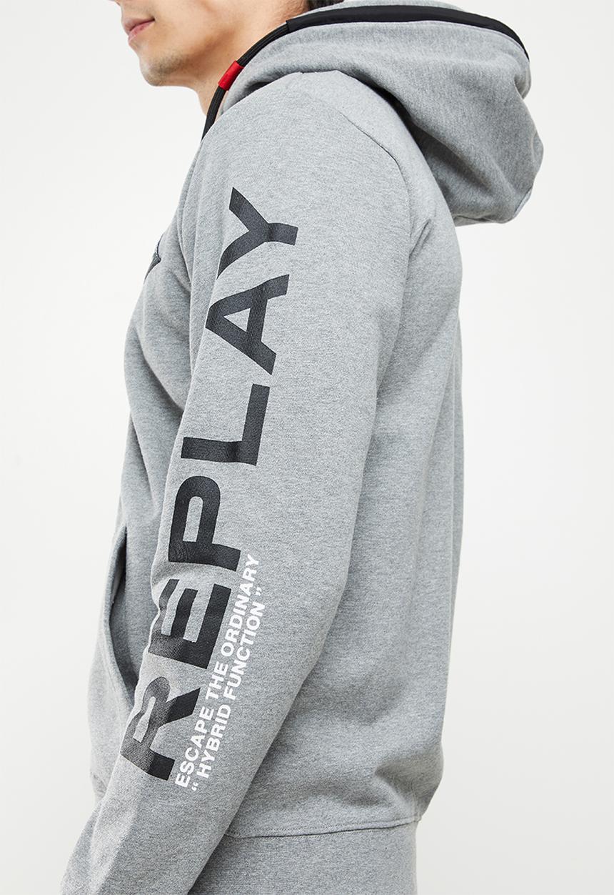 Replay - Replay zip hoodie - grey melange
