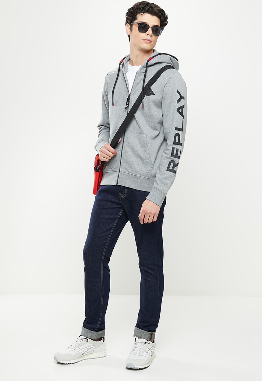 Replay - Replay zip hoodie - grey melange