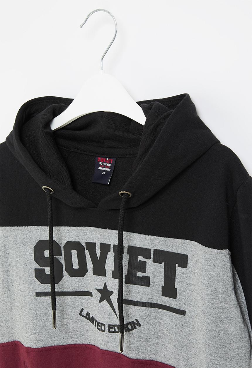 SOVIET - B mitch pull over fashion sweat top - grey