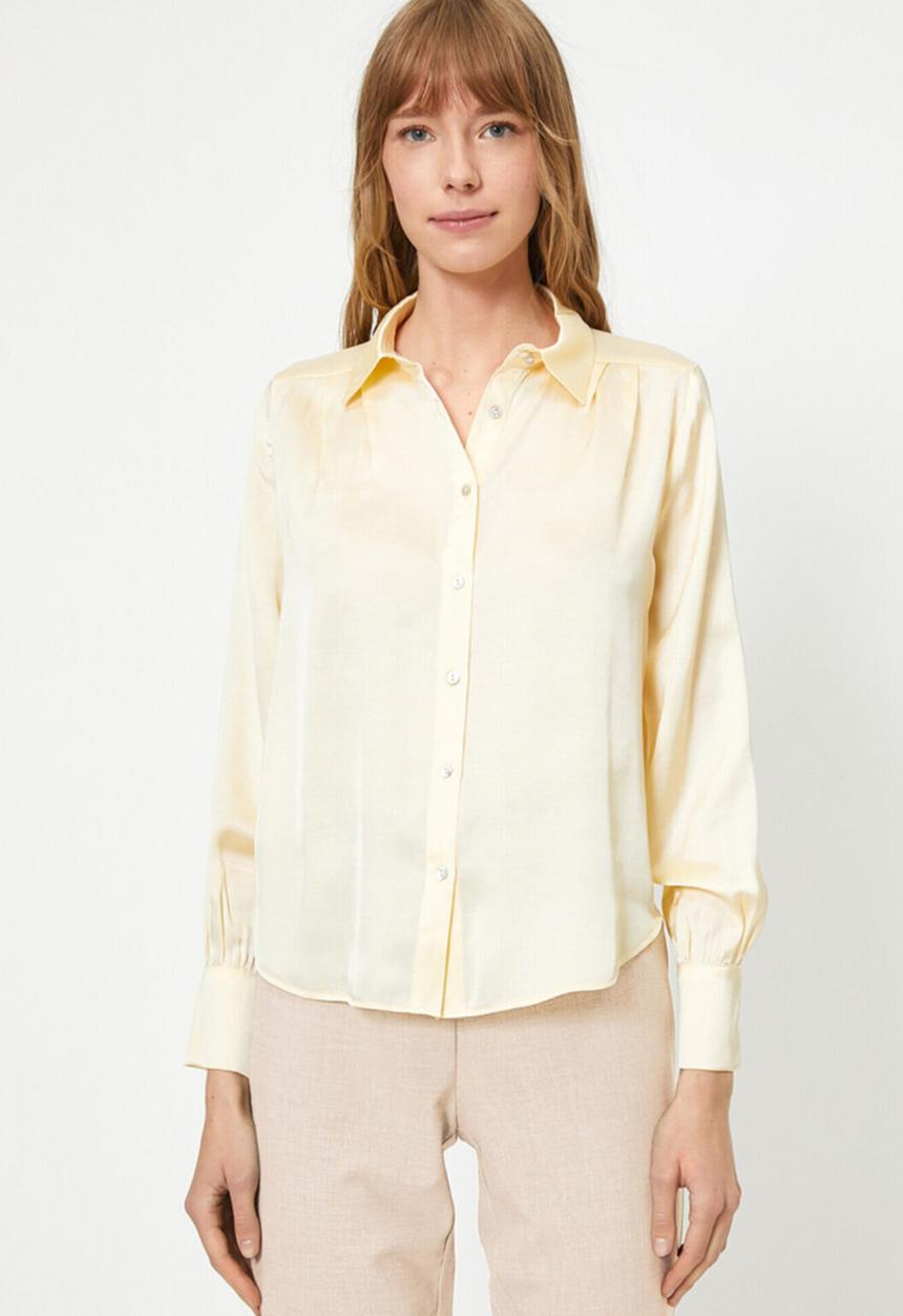Koton - Classic long sleeve shirt - yellow