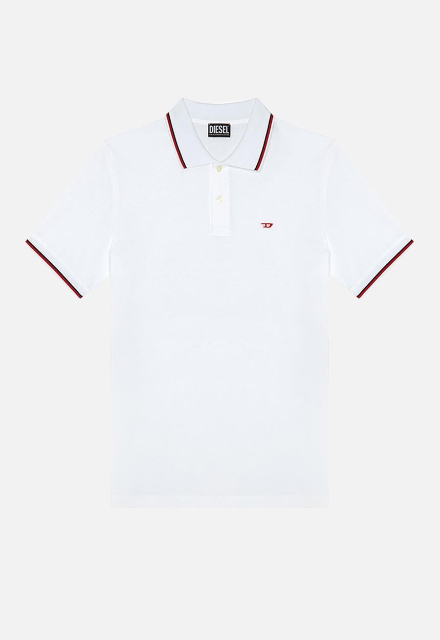 Diesel  - T-smith-d short sleeve golfer - white