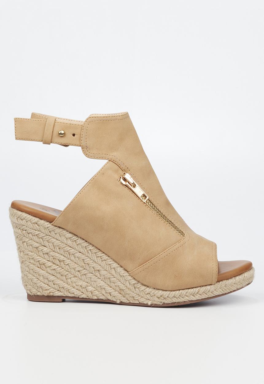 Butterfly Feet - Drayco 4 espadrille wedge heel - camel