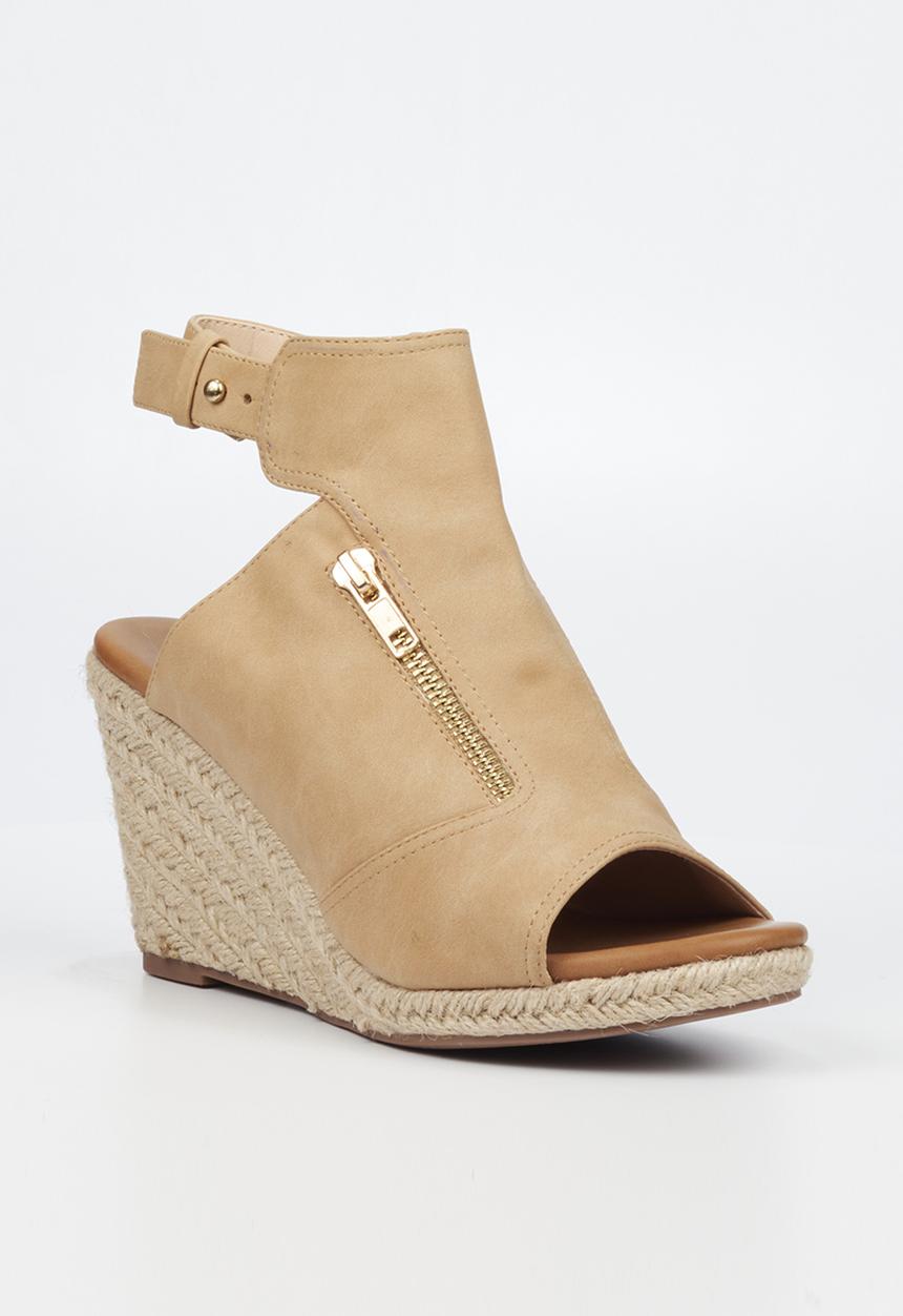 Butterfly Feet - Drayco 4 espadrille wedge heel - camel