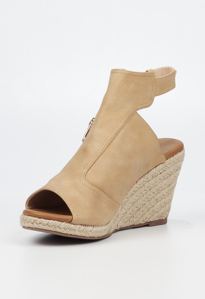 Butterfly Feet - Drayco 4 espadrille wedge heel - camel