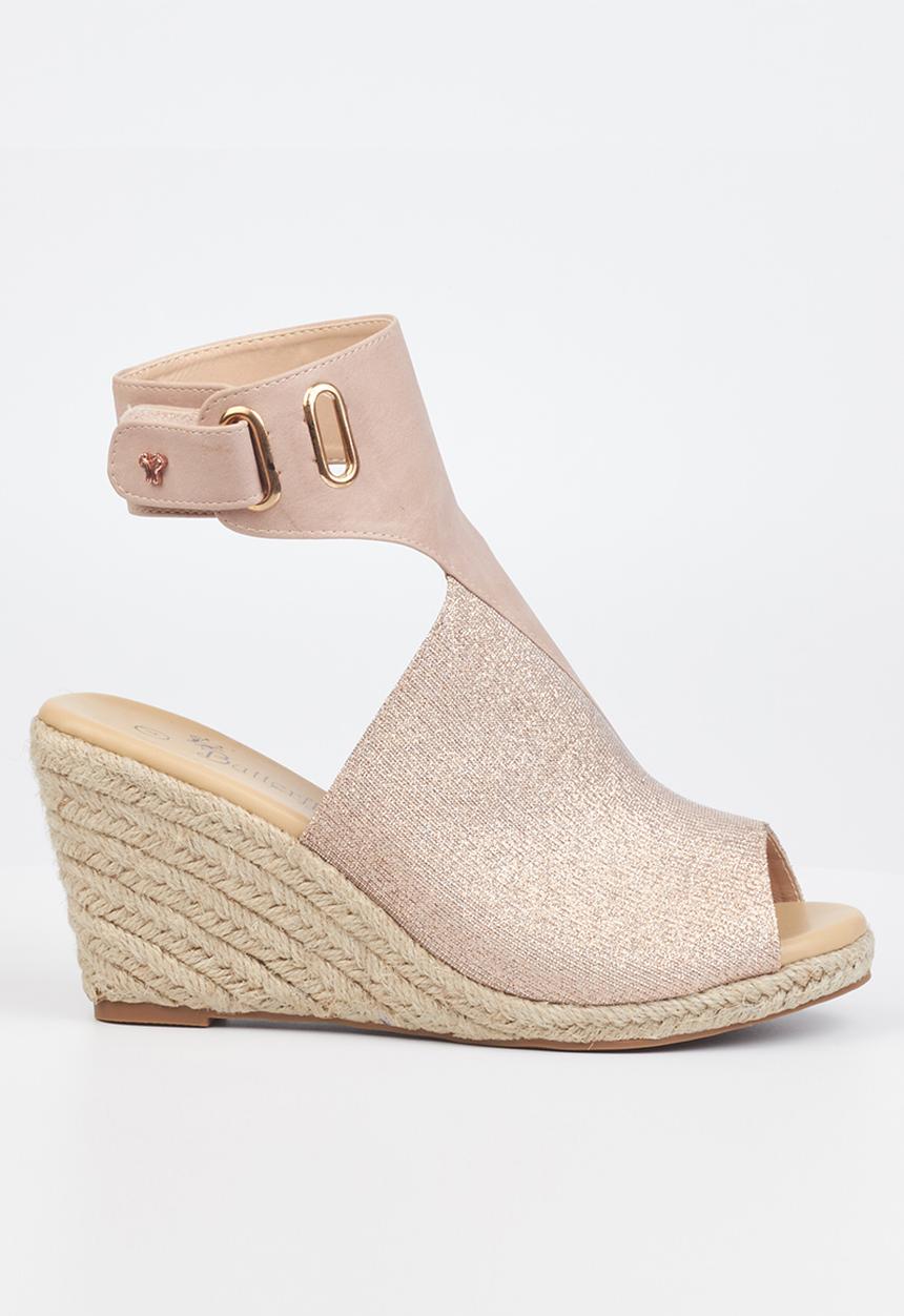 Butterfly Feet - Drayco 5 wedge heel - pink