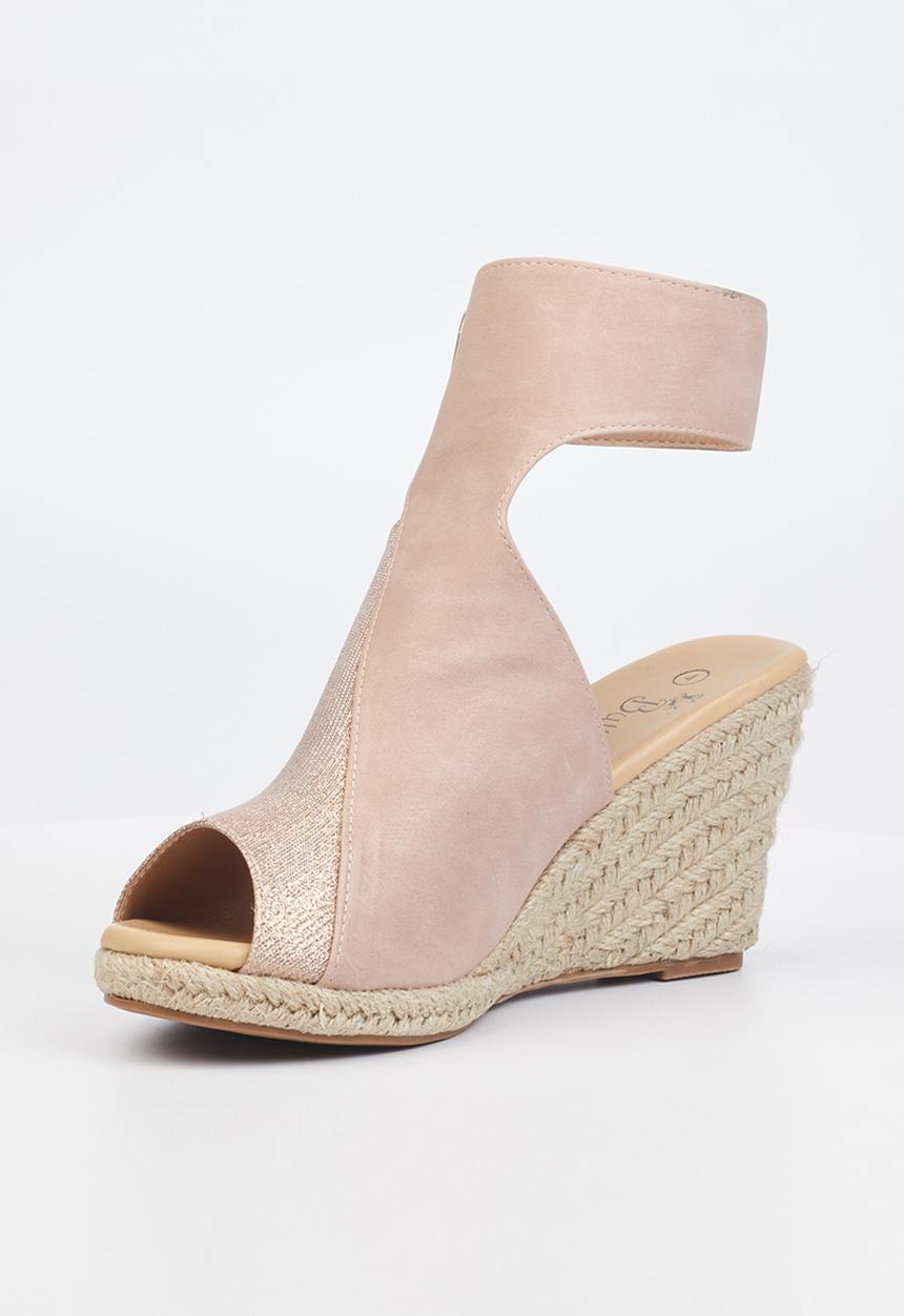 Butterfly Feet - Drayco 5 wedge heel - pink