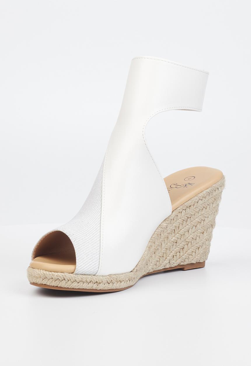 Butterfly Feet - Drayco 5 wedge heel - white