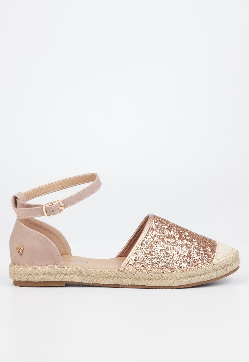 Butterfly Feet - Karla 3 espadrille - rose gold