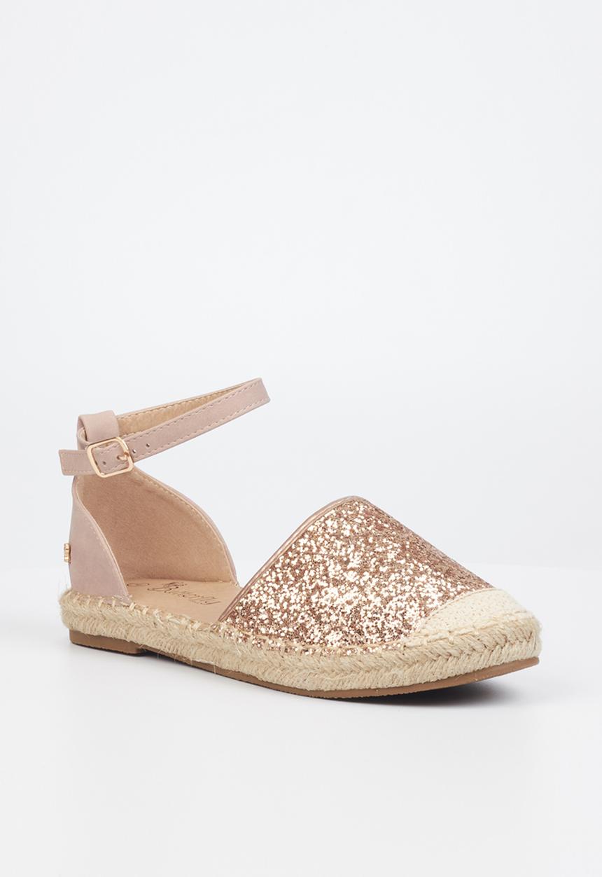 Butterfly Feet - Karla 3 espadrille - rose gold
