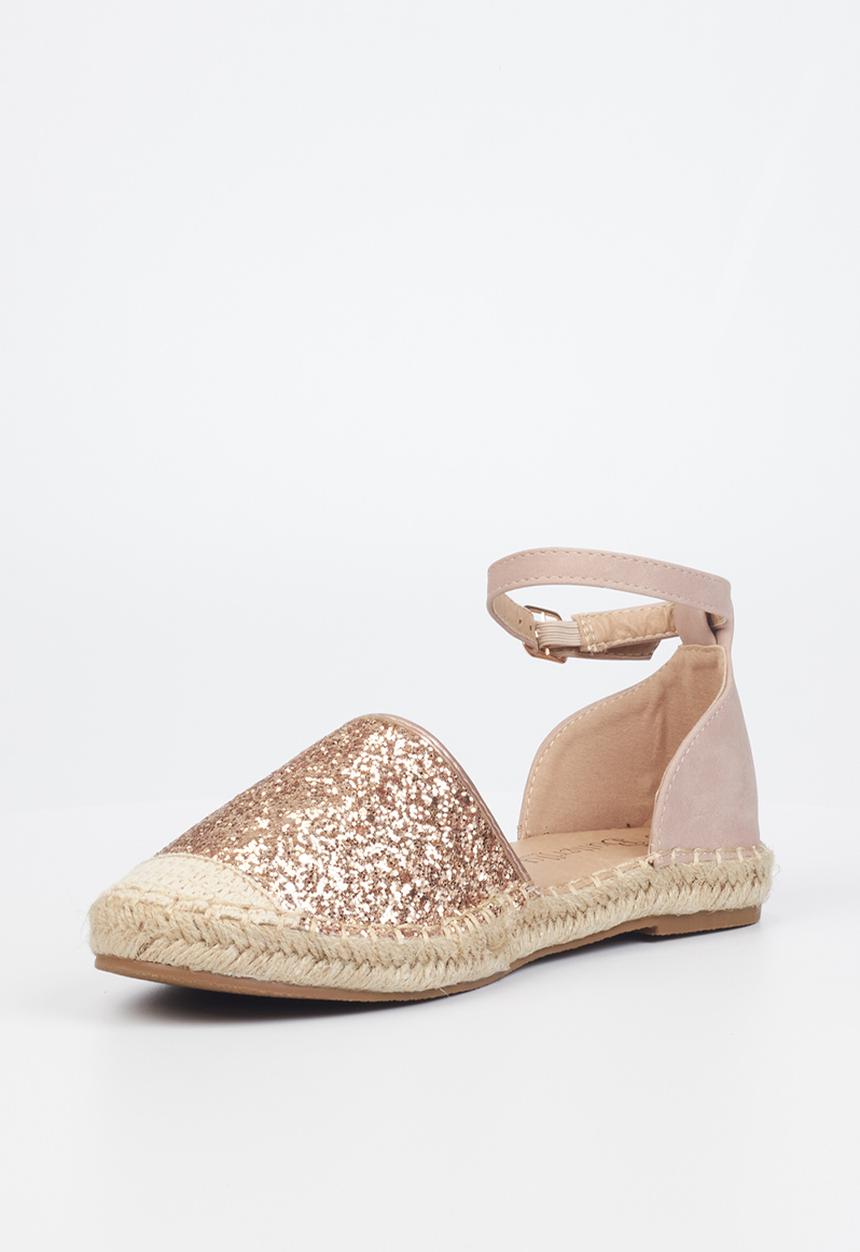 Butterfly Feet - Karla 3 espadrille - rose gold