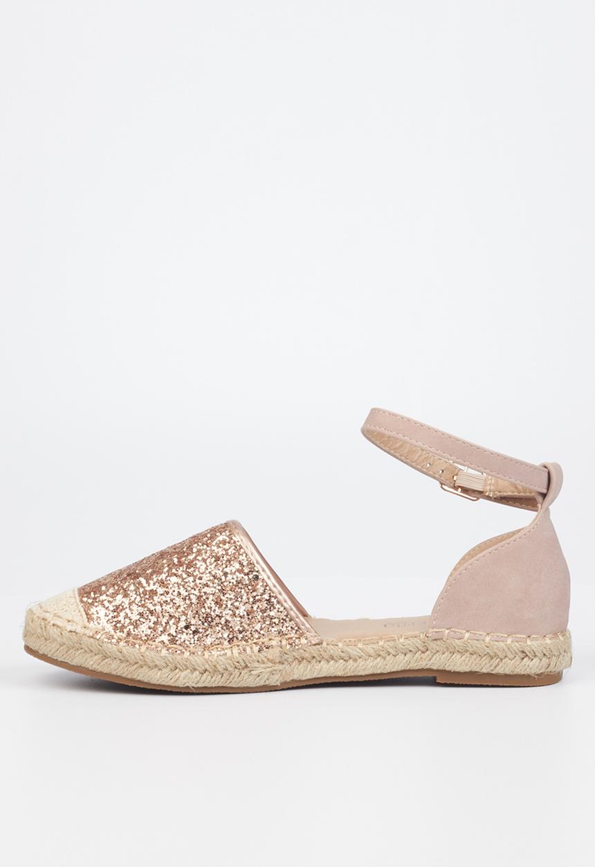 Butterfly Feet - Karla 3 espadrille - rose gold
