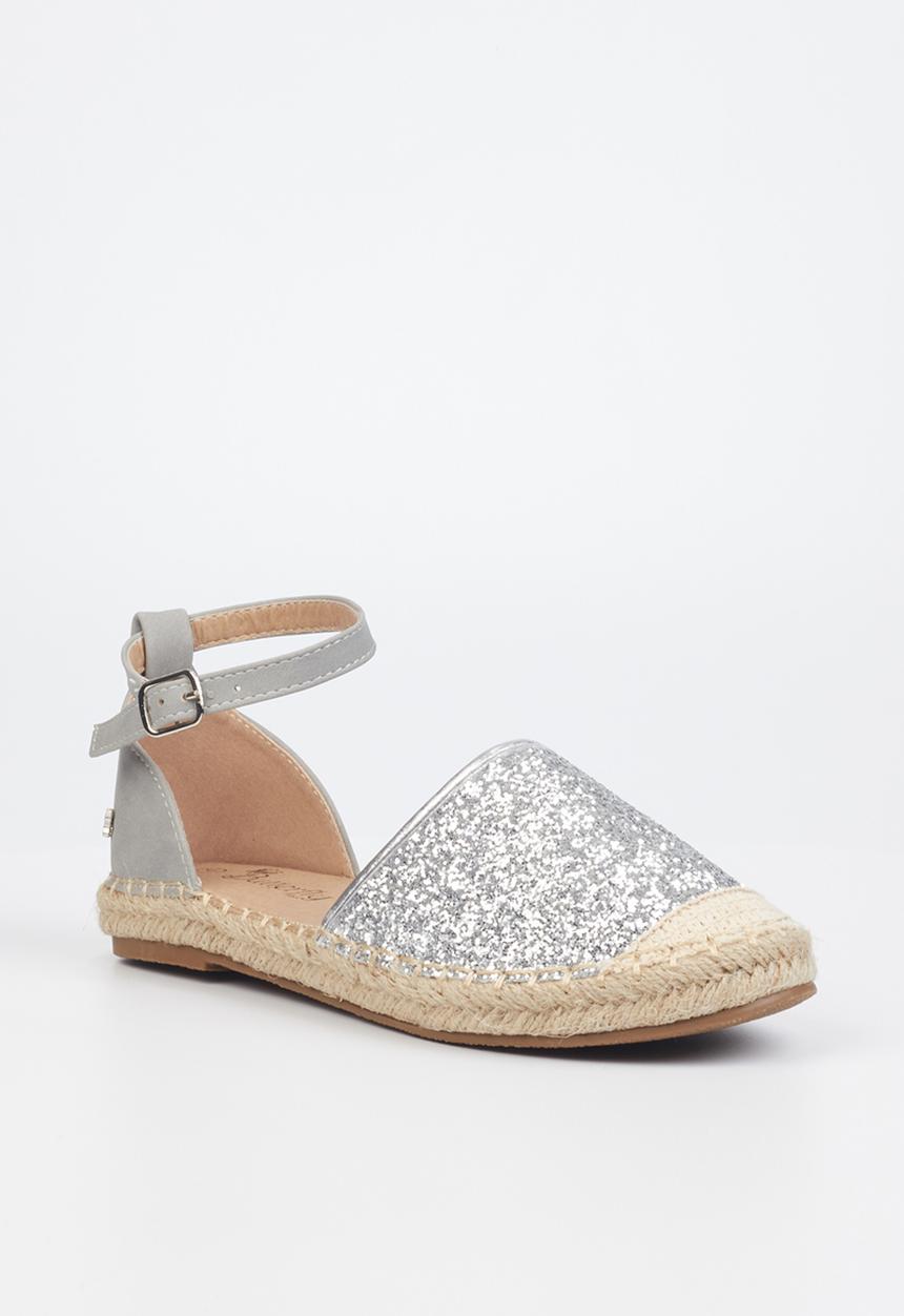 Butterfly Feet - Karla 3 espadrille - silver