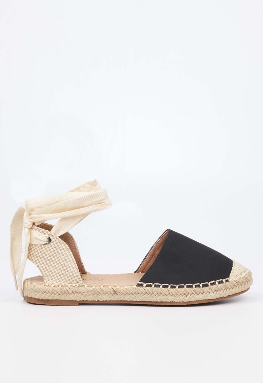 Butterfly Feet - Karla 4 espadrille - black