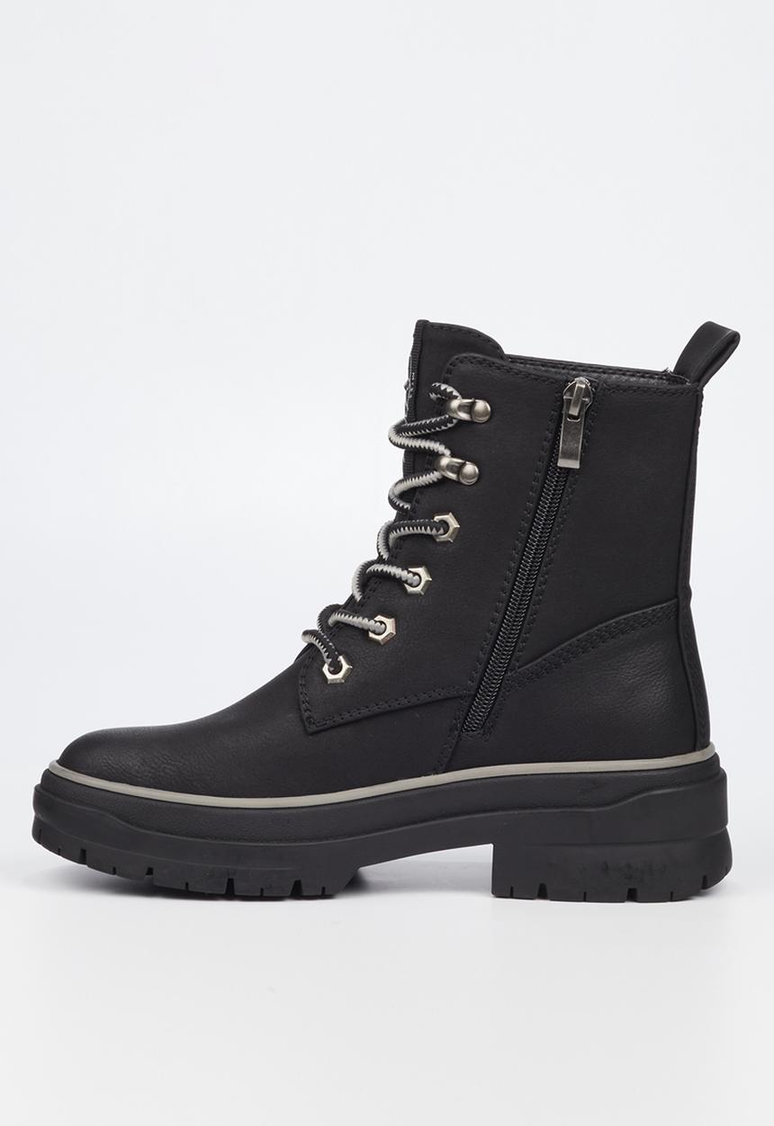Miss Black - Berlan1 lace up ankle boot - black