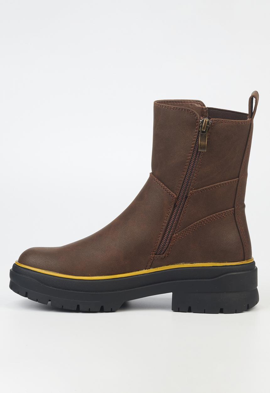 Miss Black - Berlan2 chelsea boot - brown