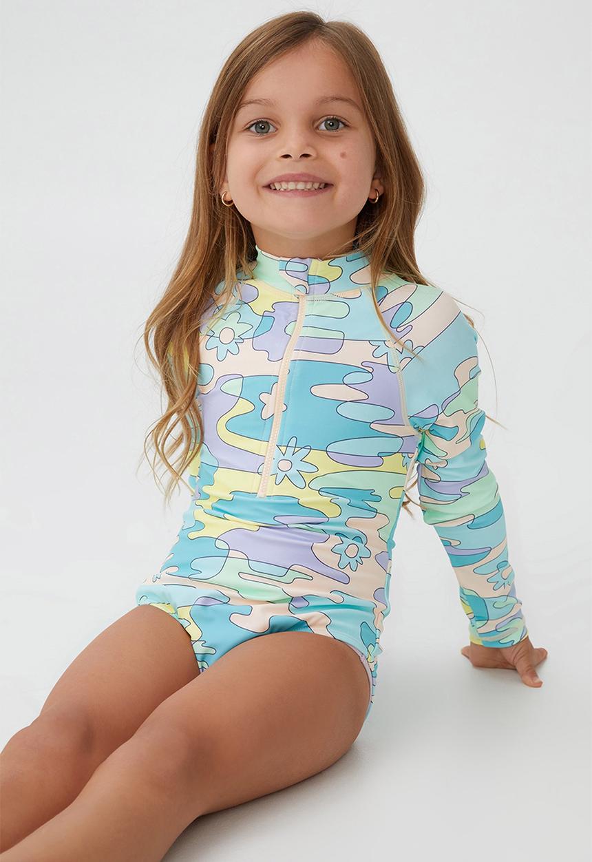 Cotton On - Lydia one piece - peach tang/ripples