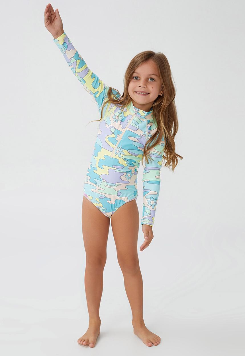 Cotton On - Lydia one piece - peach tang/ripples