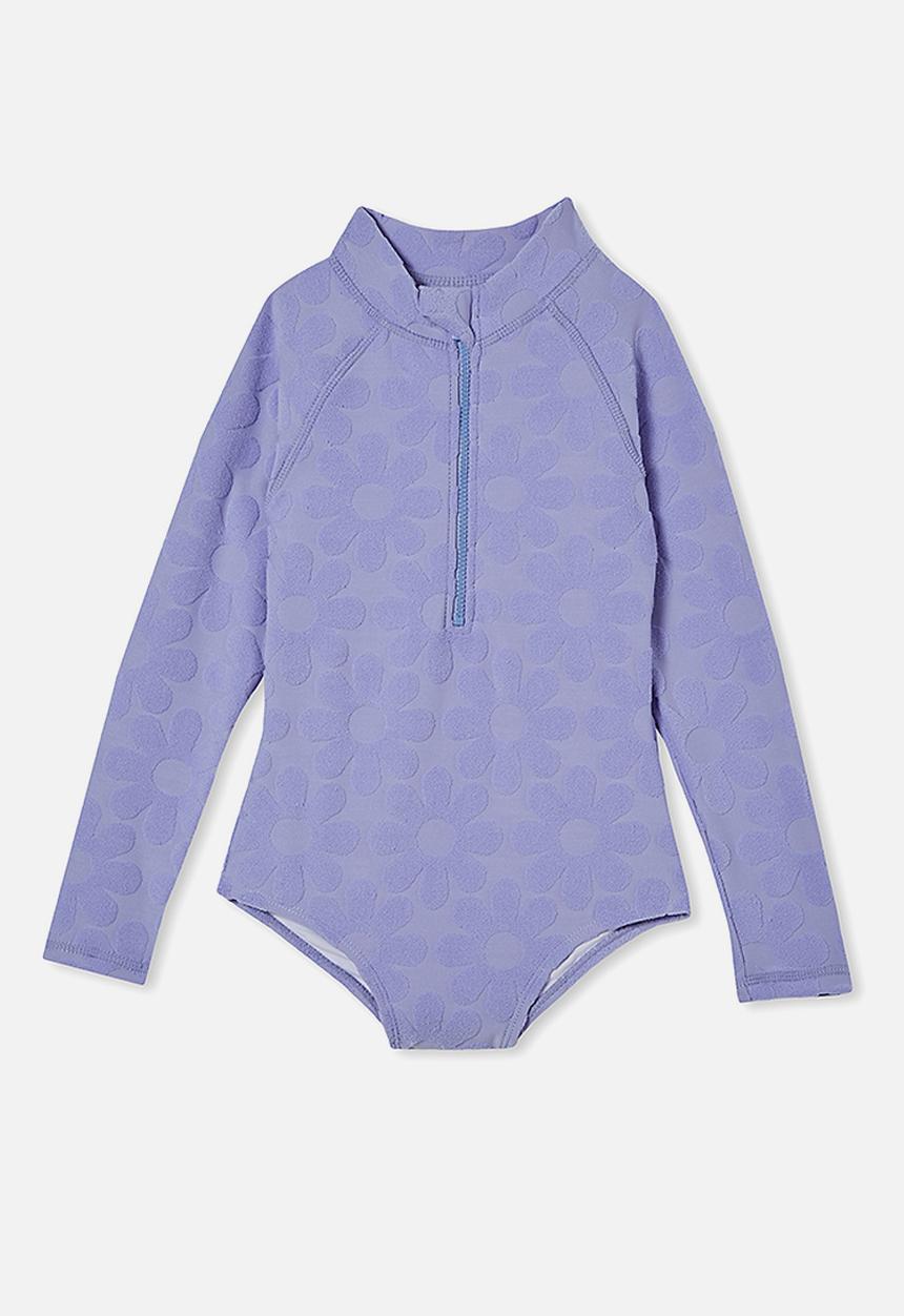 Cotton On - Lydia one piece - violet surf flowers