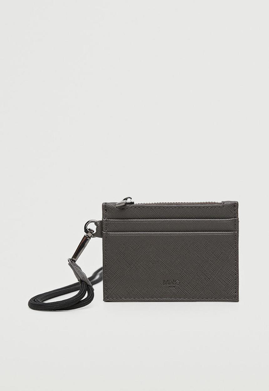 MANGO - Anti-contactless safiano card holder - khaki