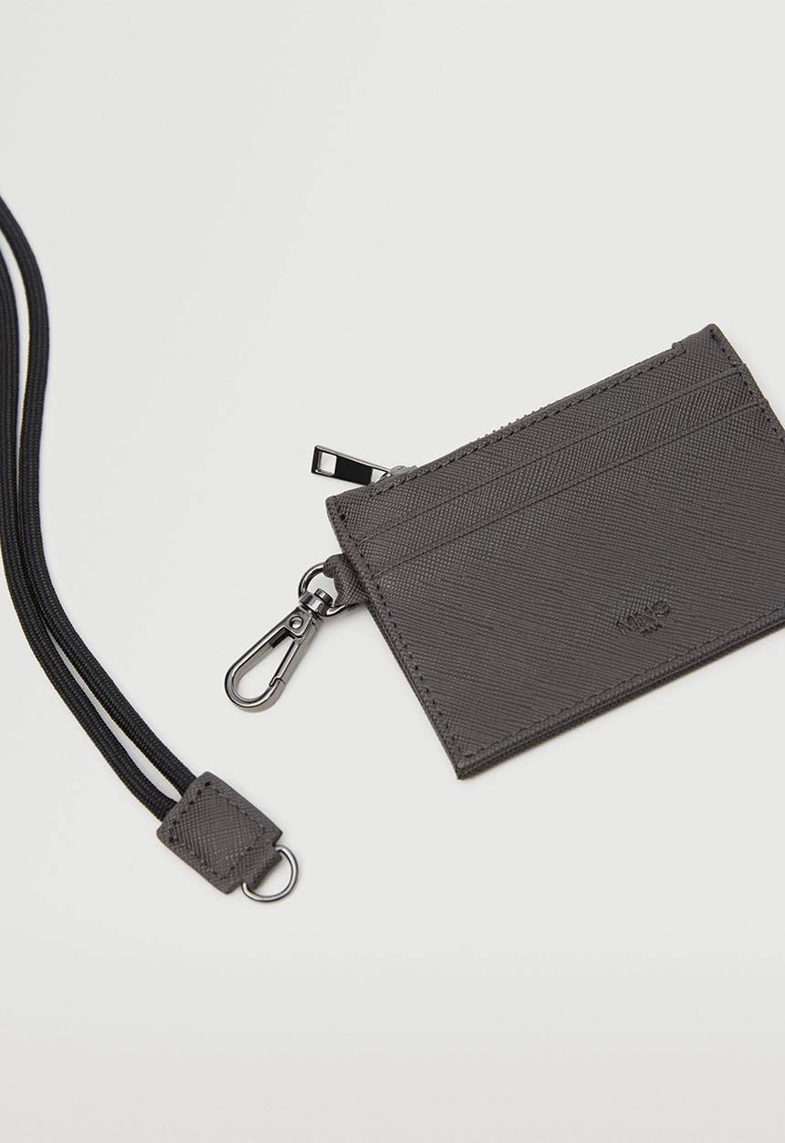 MANGO - Anti-contactless safiano card holder - khaki