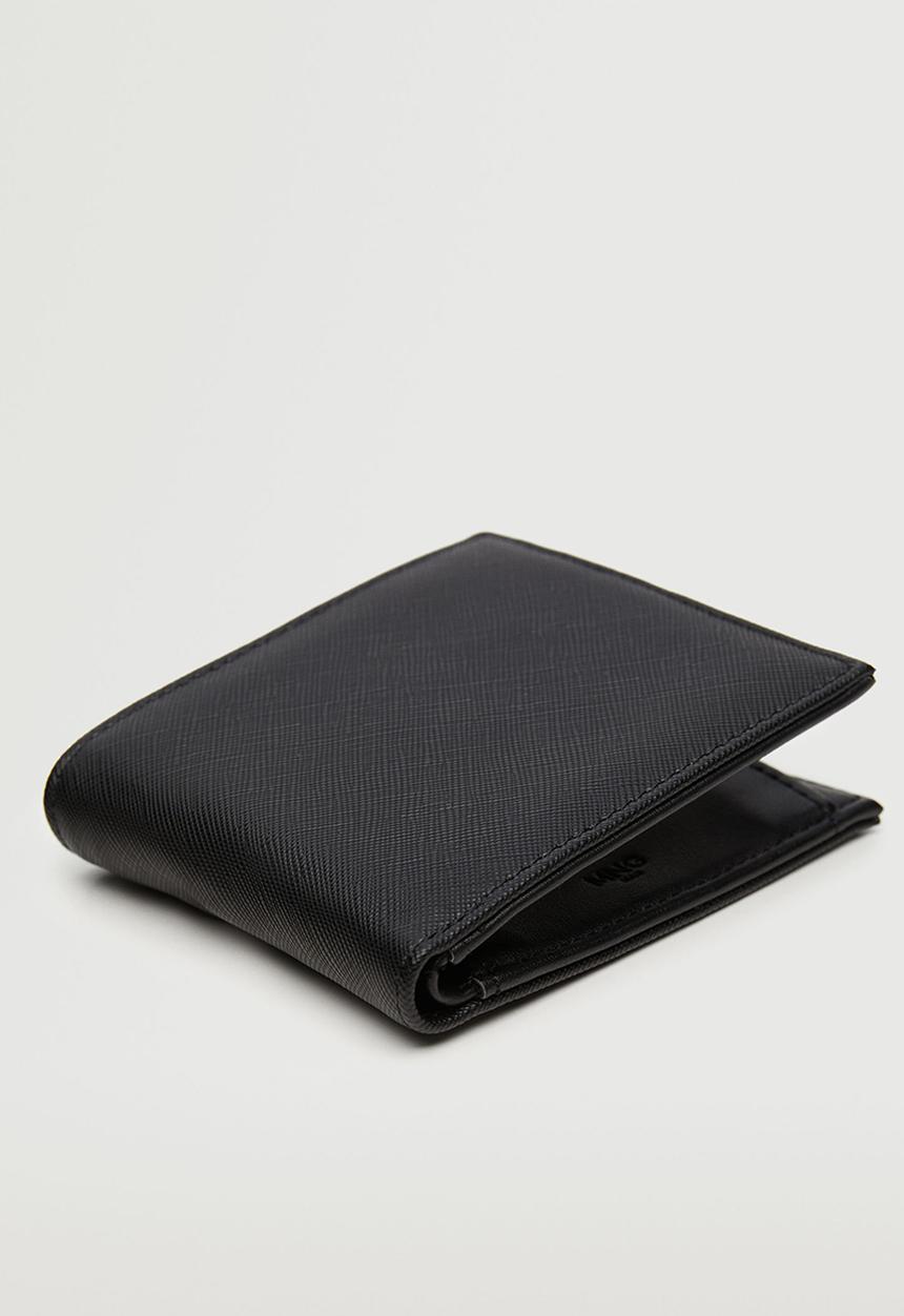 MANGO - Anti-contactless safiano wallet - black