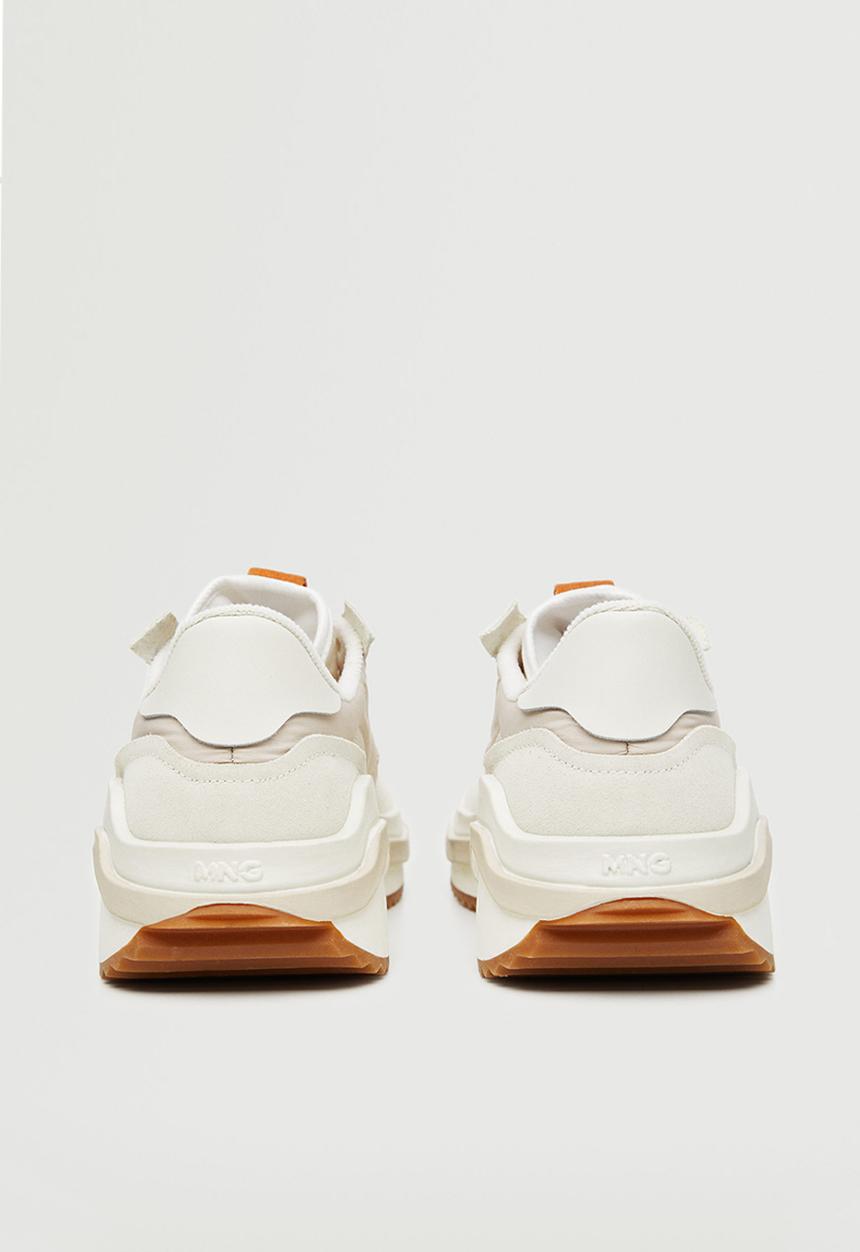 MANGO - Decon leather sneaker - light beige