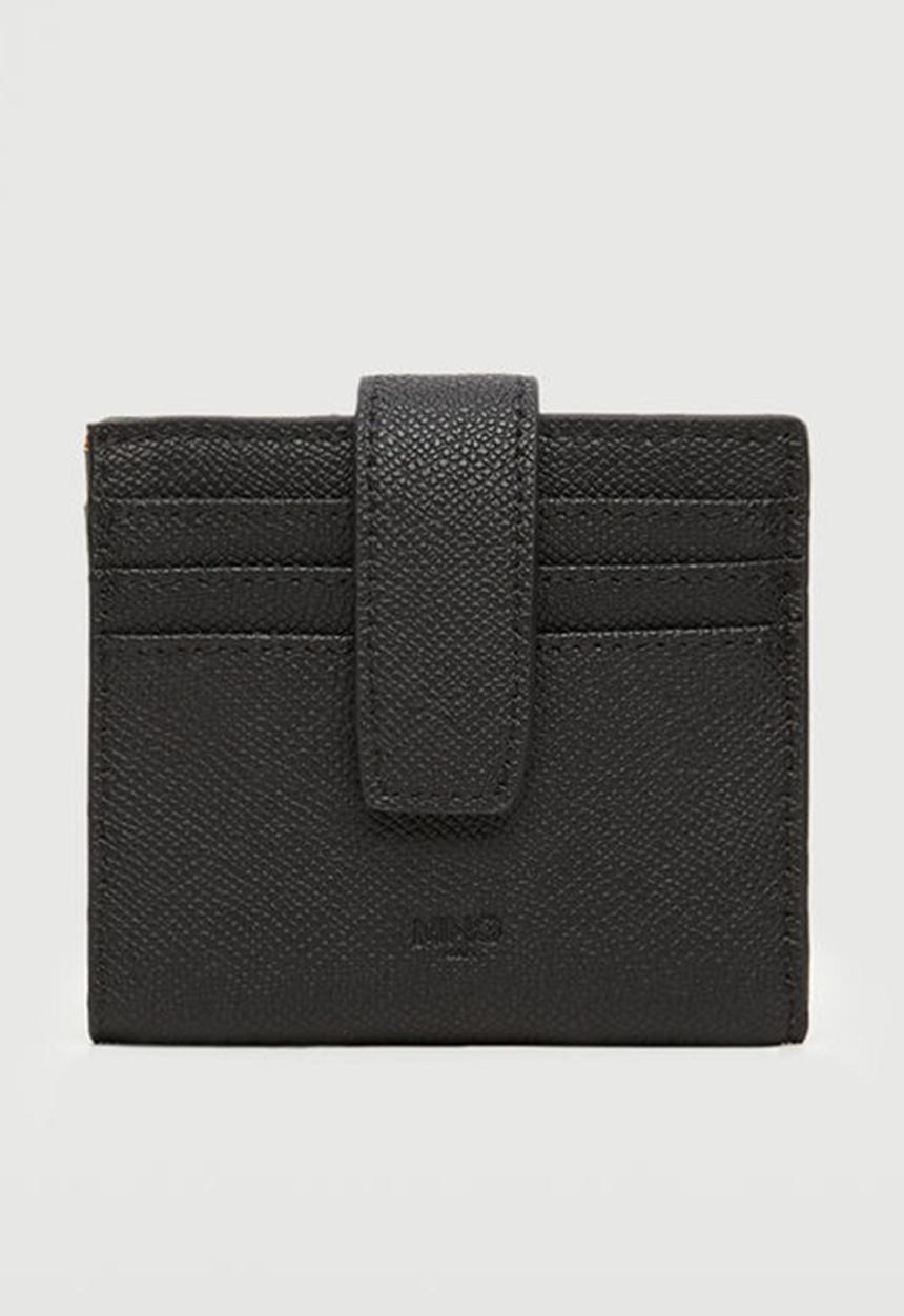 MANGO - Anti-contactless peaked card holder - black