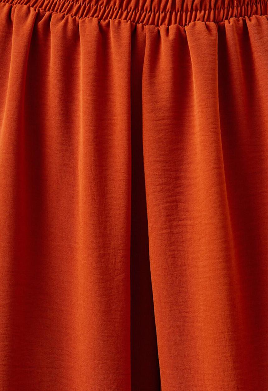 Koton - Wide leg trousers - red