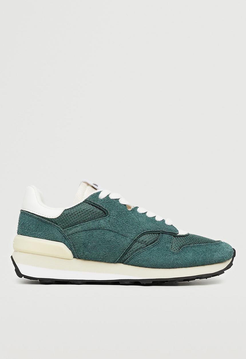 MANGO - Maraton leather sneaker - green