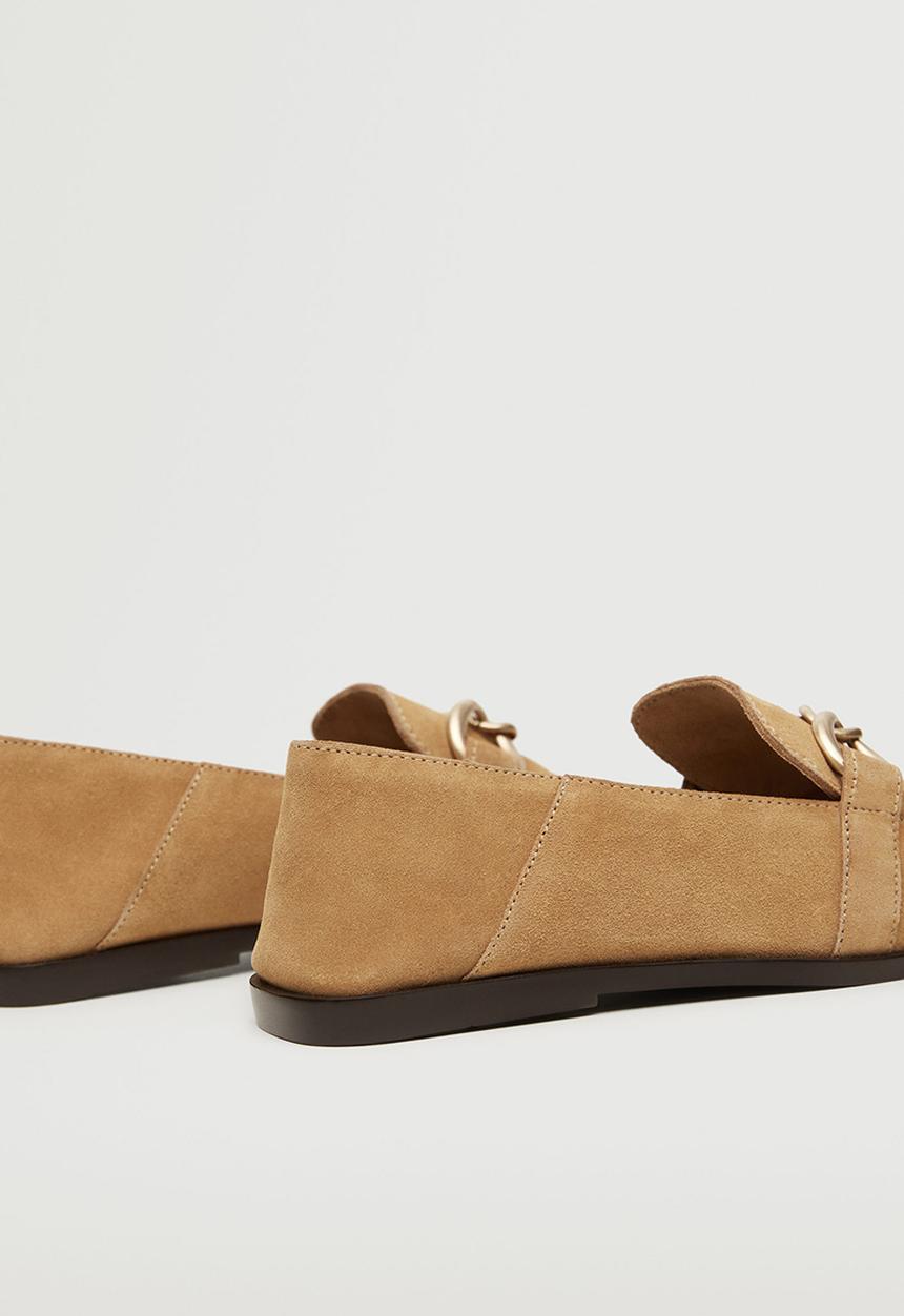 MANGO - Train suede loafer - medium brown