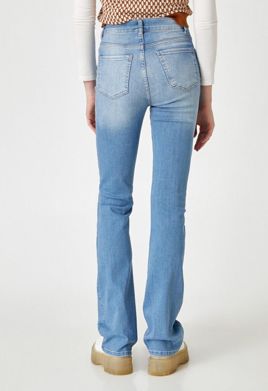 Koton - High waist slim fit flared jean - indigo