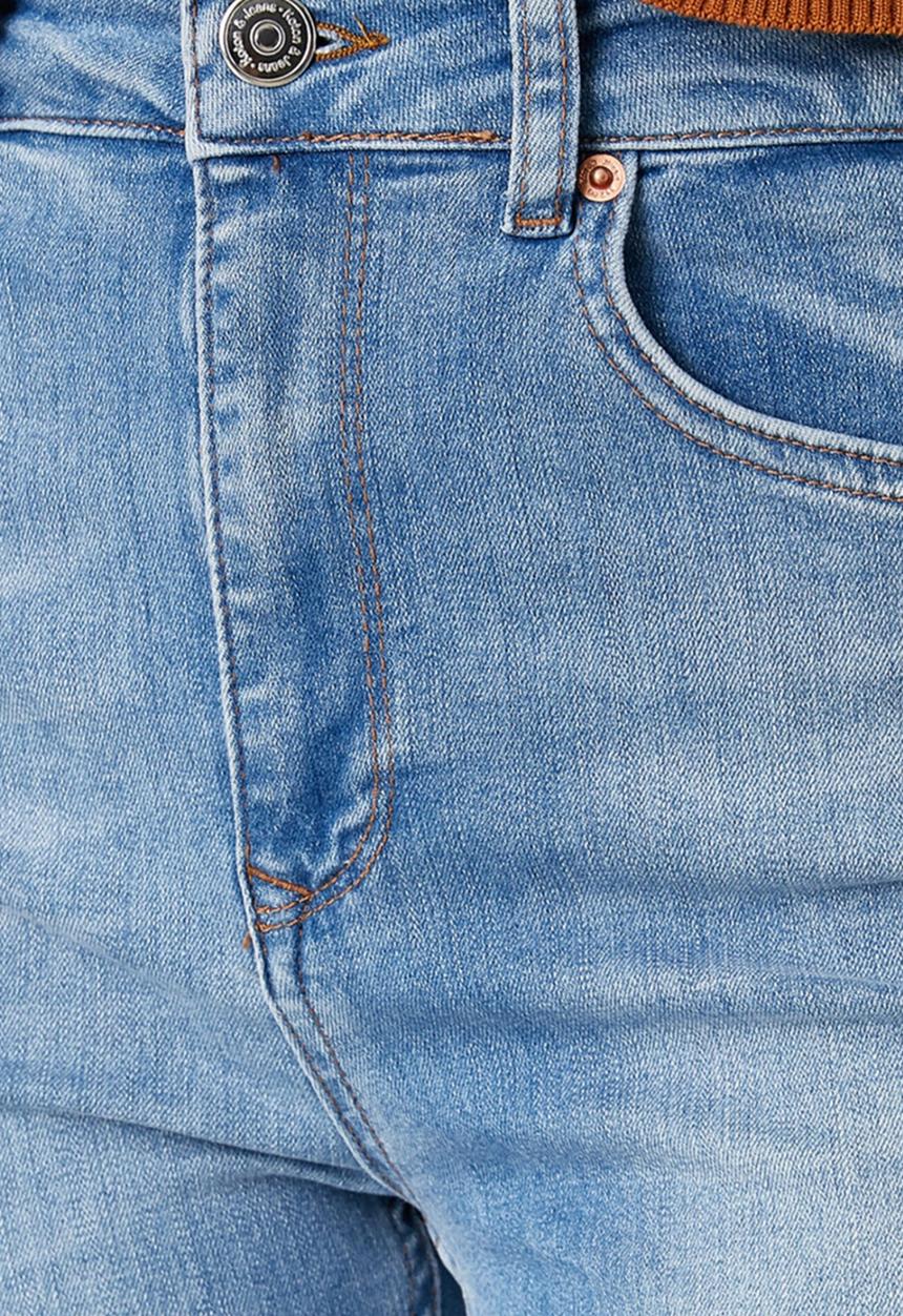 Koton - High waist slim fit flared jean - indigo