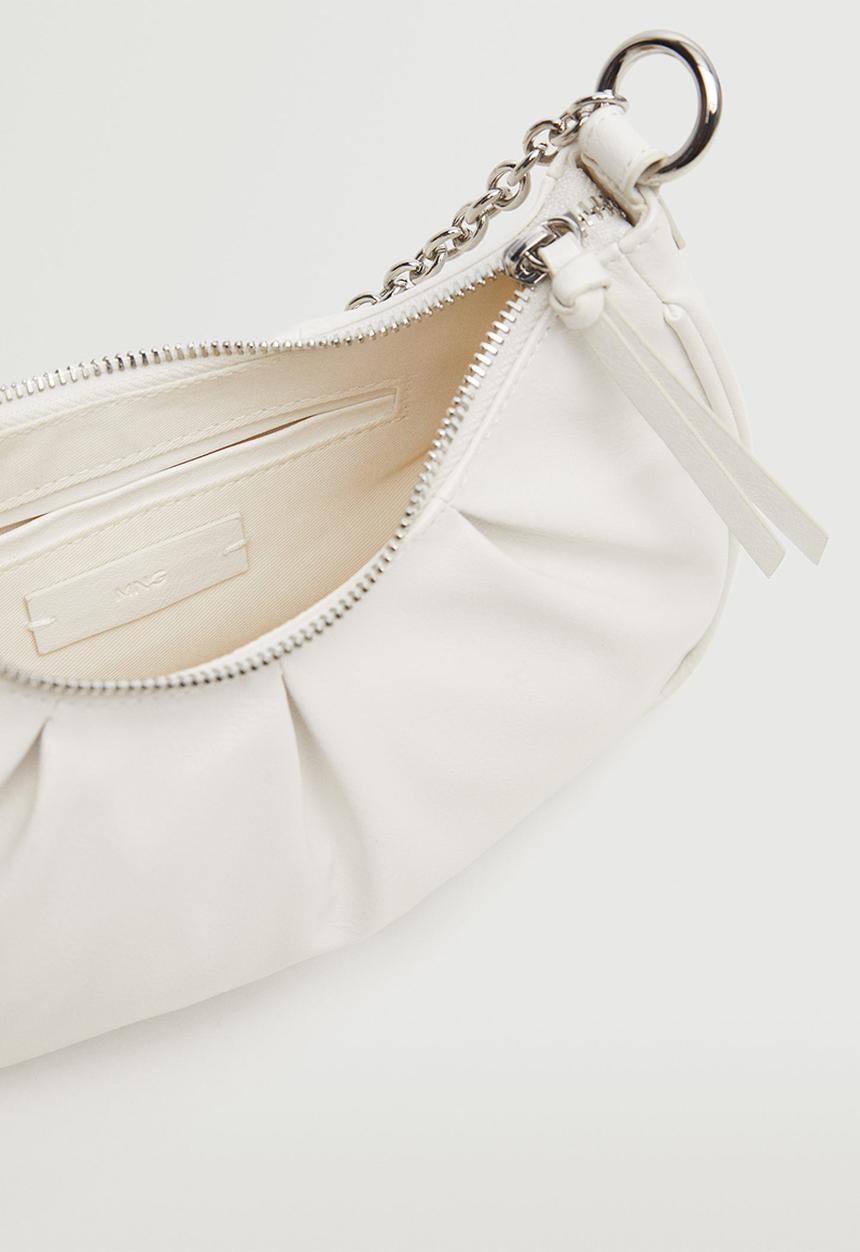 MANGO - Chain cross body bag - white